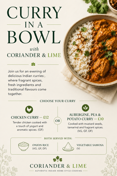 Friday Night Food Coriander & Lime