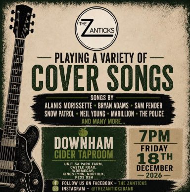 Zanticks Band 18th Dec Live Music